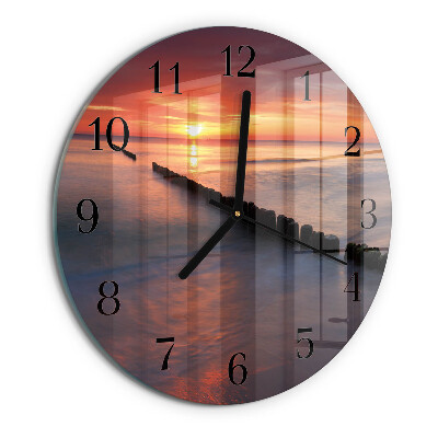 Reloj de pared redondo Sol del mar
