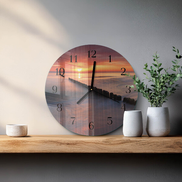 Reloj de pared redondo Sol del mar
