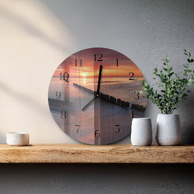Reloj de pared redondo Sol del mar