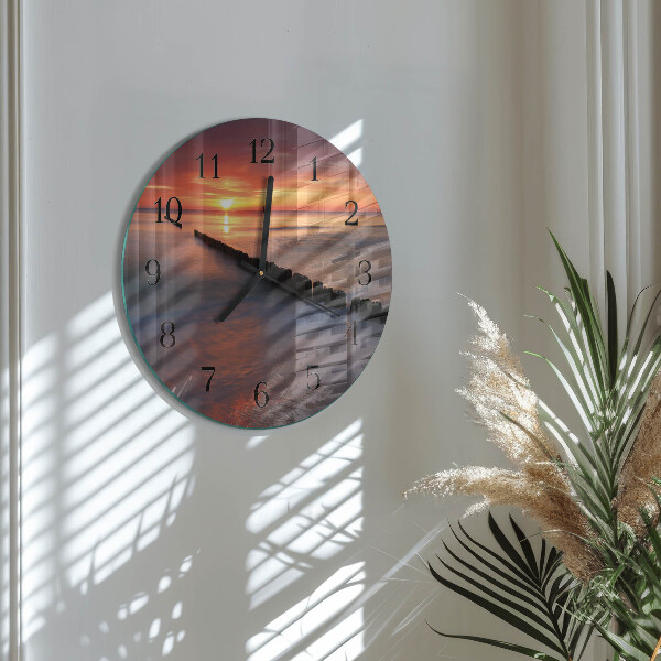Reloj de pared redondo Sol del mar