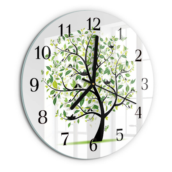 Reloj de pared redondo Árbol