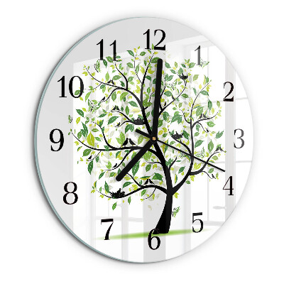 Reloj de pared redondo Árbol