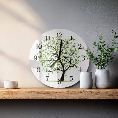 Reloj de pared redondo Árbol