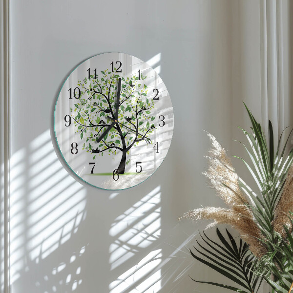 Reloj de pared redondo Árbol