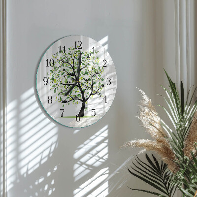 Reloj de pared redondo Árbol