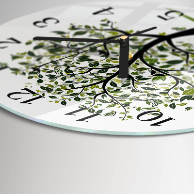 Reloj de pared redondo Árbol