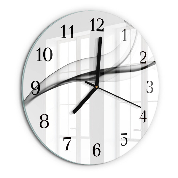 Reloj de pared redondo Humo abstracto