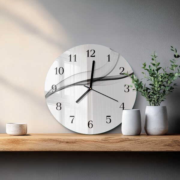 Reloj de pared redondo Humo abstracto