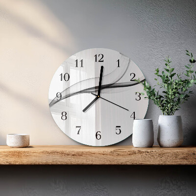 Reloj de pared redondo Humo abstracto