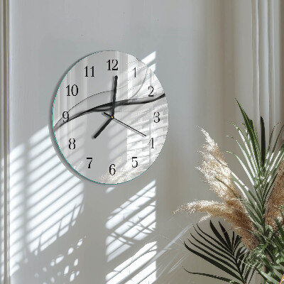 Reloj de pared redondo Humo abstracto