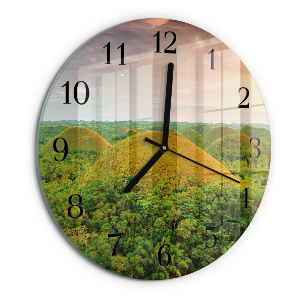 Reloj de pared redondo Paisaje
