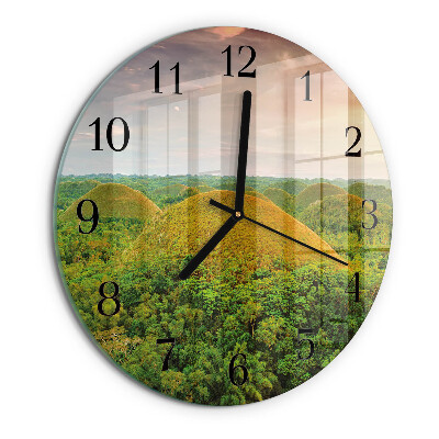 Reloj de pared redondo Paisaje