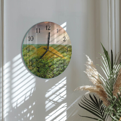 Reloj de pared redondo Paisaje