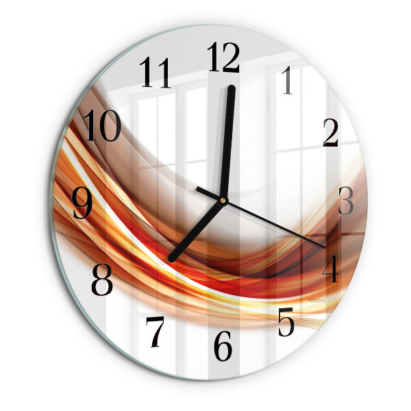 Reloj de pared redondo Líneas abstractas