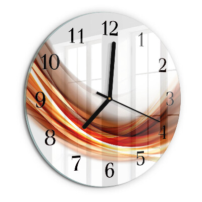 Reloj de pared redondo Líneas abstractas