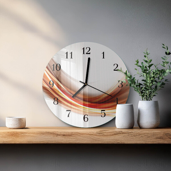 Reloj de pared redondo Líneas abstractas