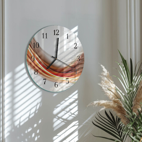 Reloj de pared redondo Líneas abstractas