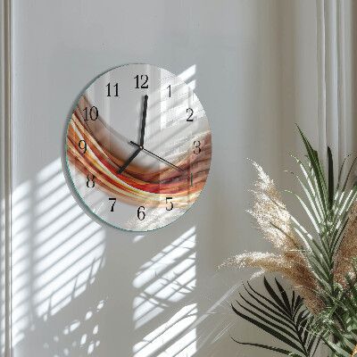 Reloj de pared redondo Líneas abstractas