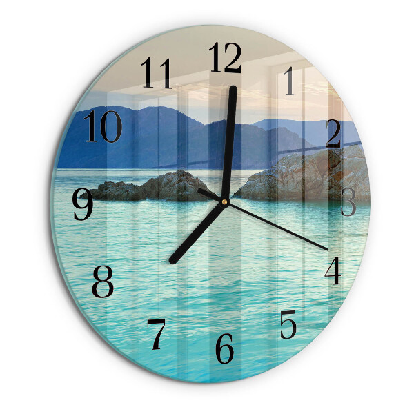 Reloj de pared redondo Isla del Mar