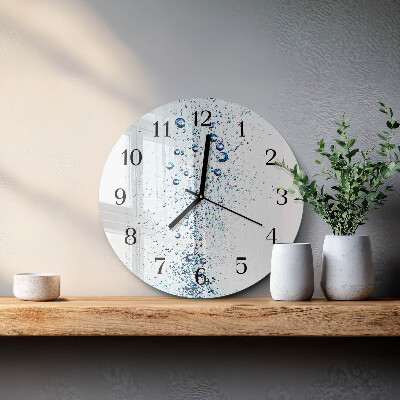 Reloj de pared redondo Agua