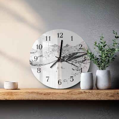 Reloj de pared redondo Agua