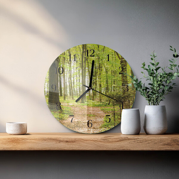 Reloj de pared redondo Bosque