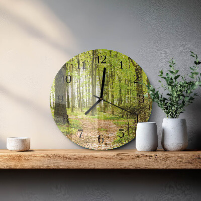 Reloj de pared redondo Bosque