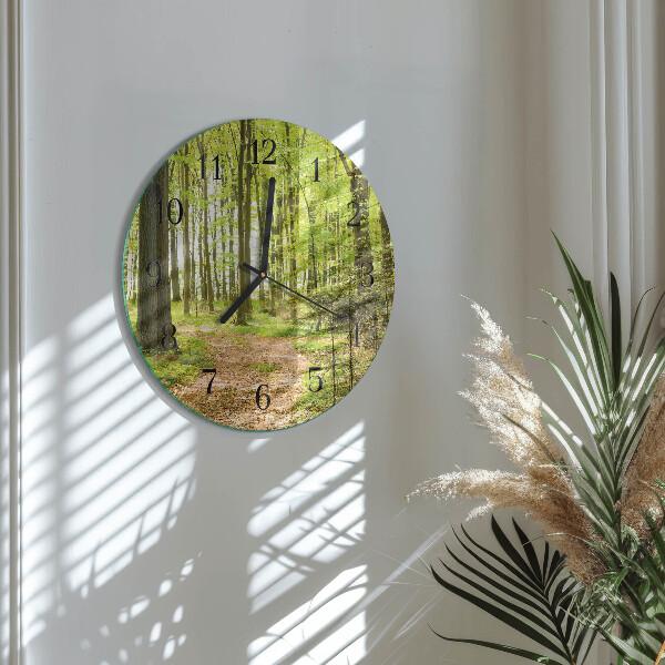 Reloj de pared redondo Bosque