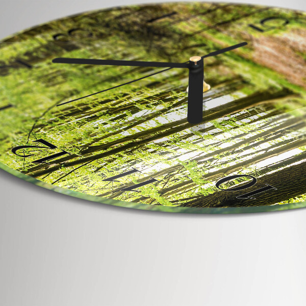 Reloj de pared redondo Bosque