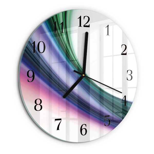 Reloj de pared redondo Líneas abstractas