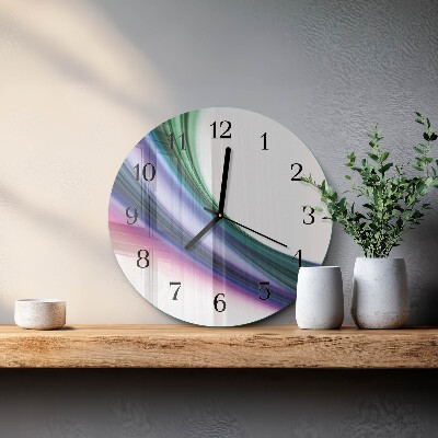 Reloj de pared redondo Líneas abstractas