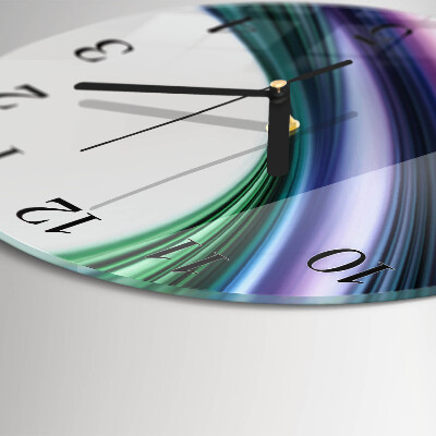 Reloj de pared redondo Líneas abstractas