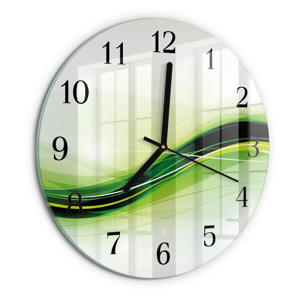 Reloj de pared redondo Líneas abstractas
