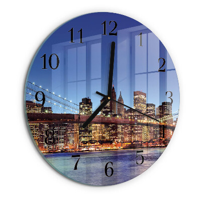 Reloj de pared redondo Puente horizontal