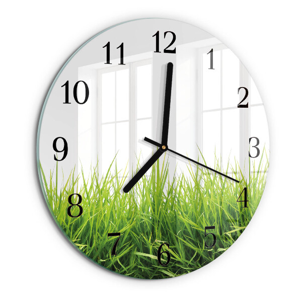 Reloj de pared redondo Césped