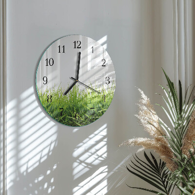 Reloj de pared redondo Césped