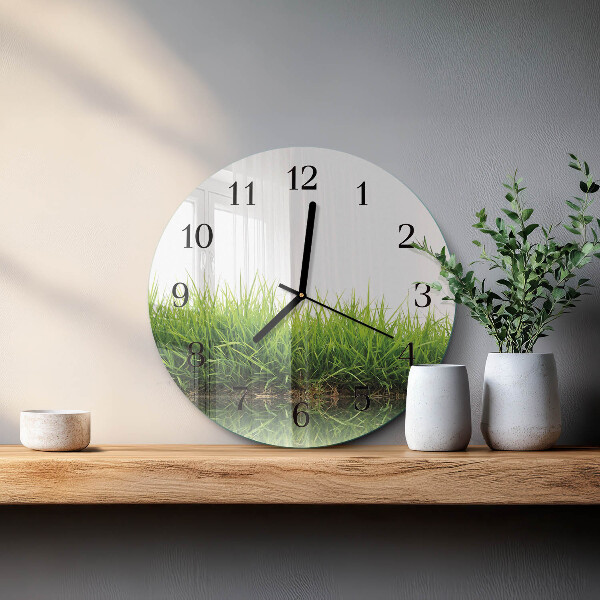 Reloj de pared redondo Césped