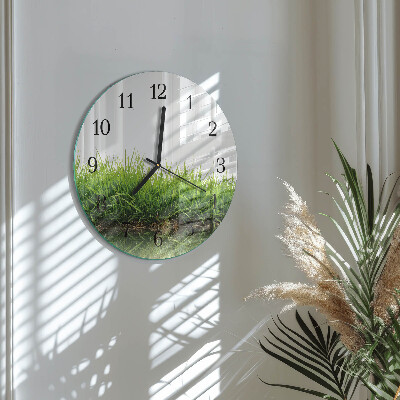Reloj de pared redondo Césped