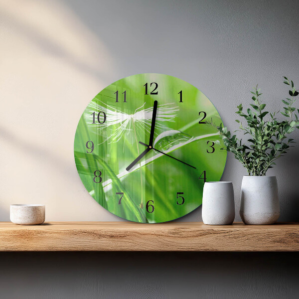 Reloj de pared redondo Césped