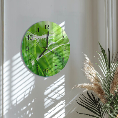 Reloj de pared redondo Césped