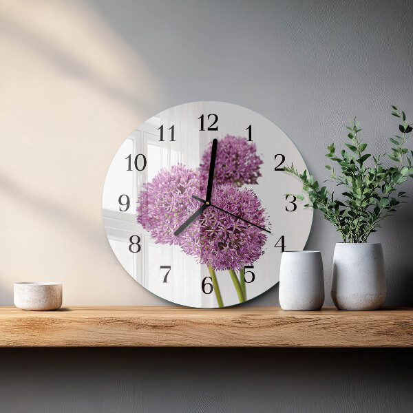 Reloj de pared redondo Flor