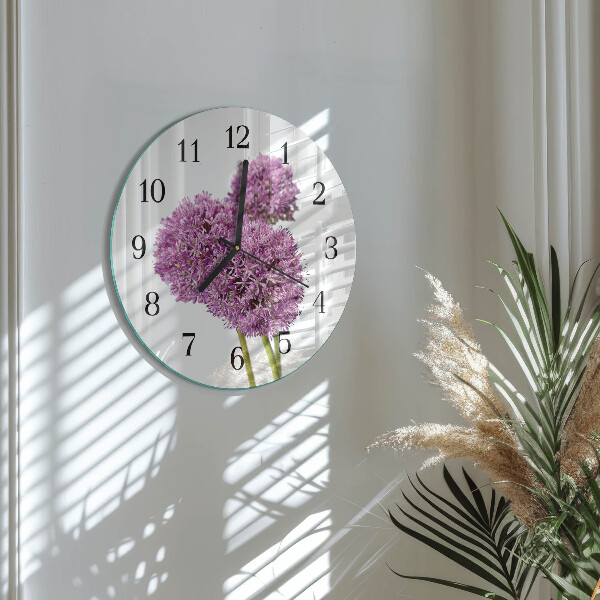 Reloj de pared redondo Flor