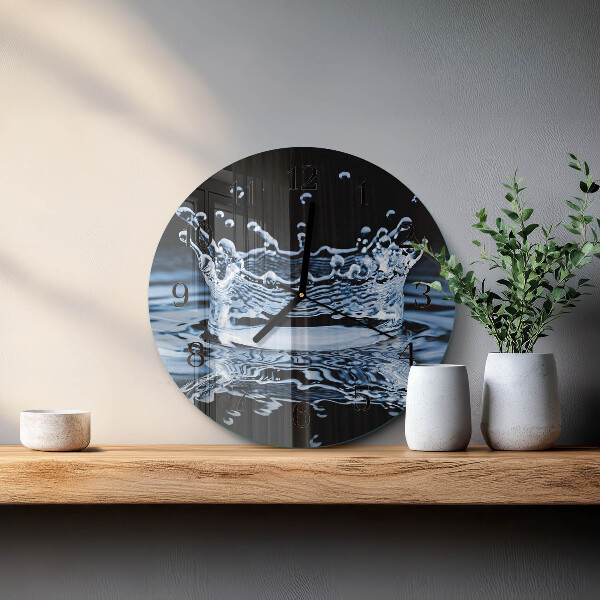 Reloj de pared redondo Agua