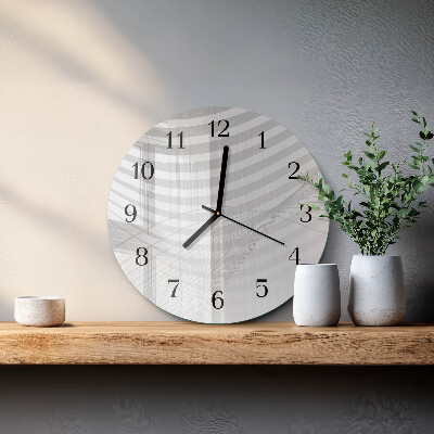 Reloj de pared redondo Líneas abstractas