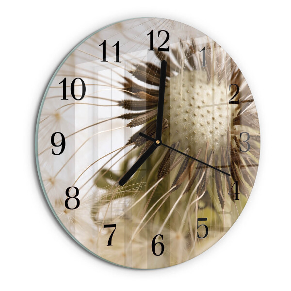 Reloj de pared redondo Diente de león