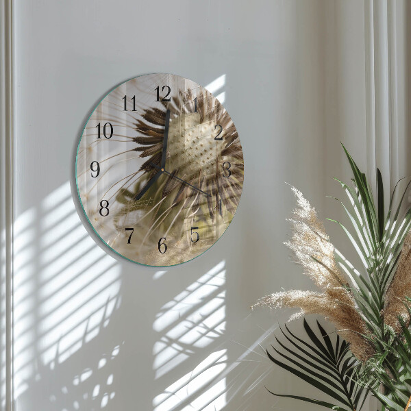 Reloj de pared redondo Diente de león
