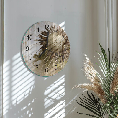 Reloj de pared redondo Diente de león