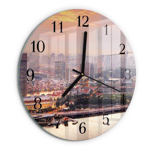 Reloj de pared redondo Ciudad