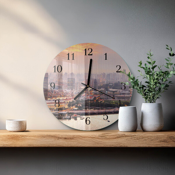 Reloj de pared redondo Ciudad