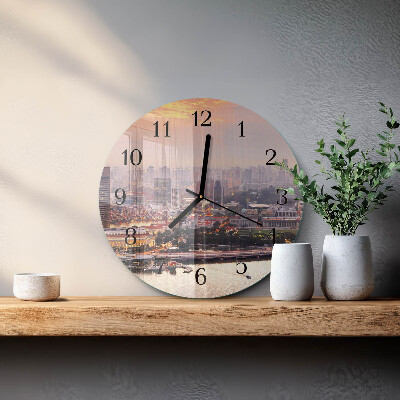 Reloj de pared redondo Ciudad